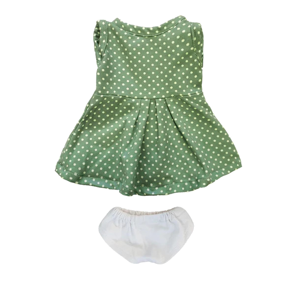 Puppenkleidung: Gepunktetes Sommerkleid (Little Ashé)