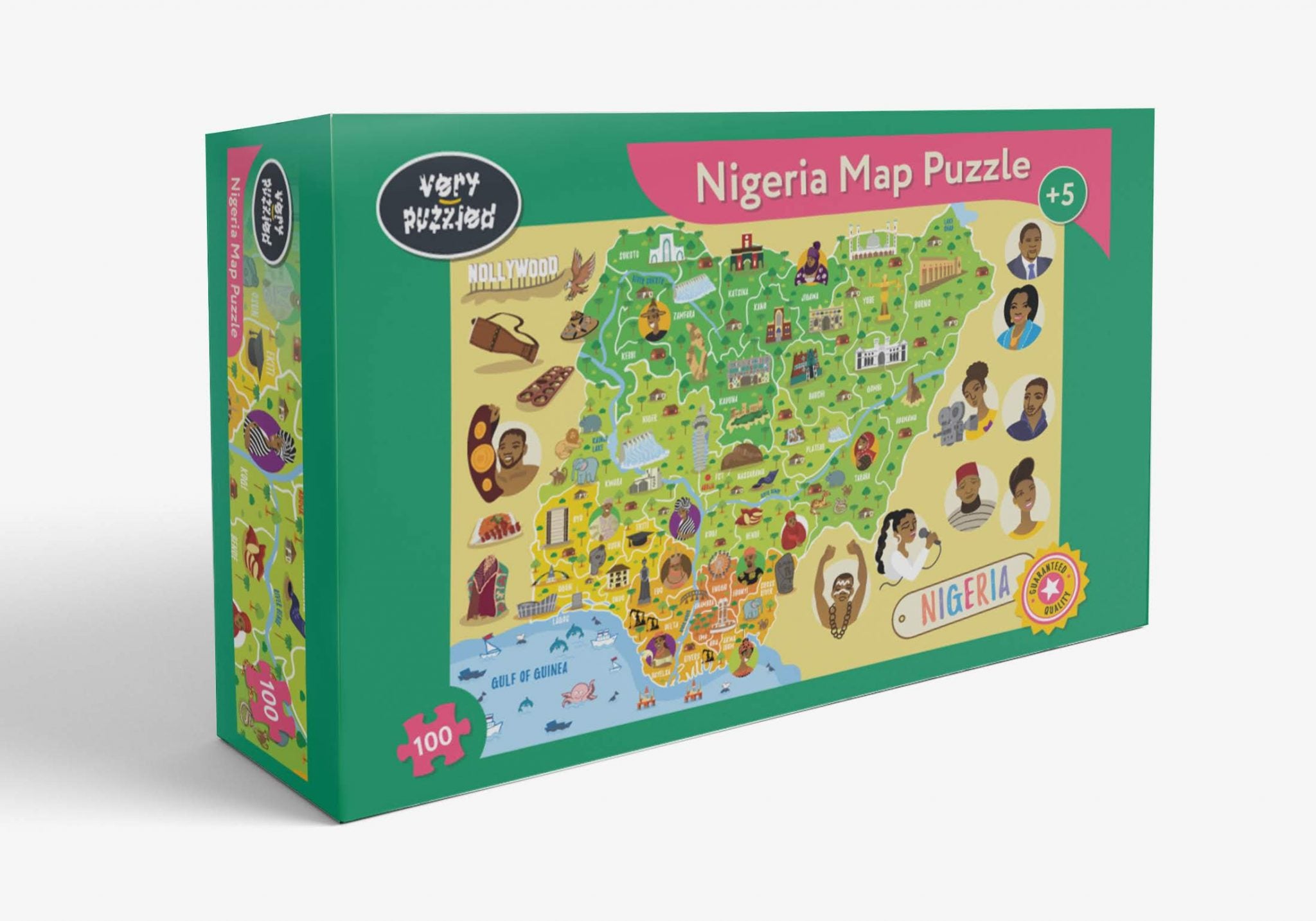 Nigeria-Puzzle, 100 Teile