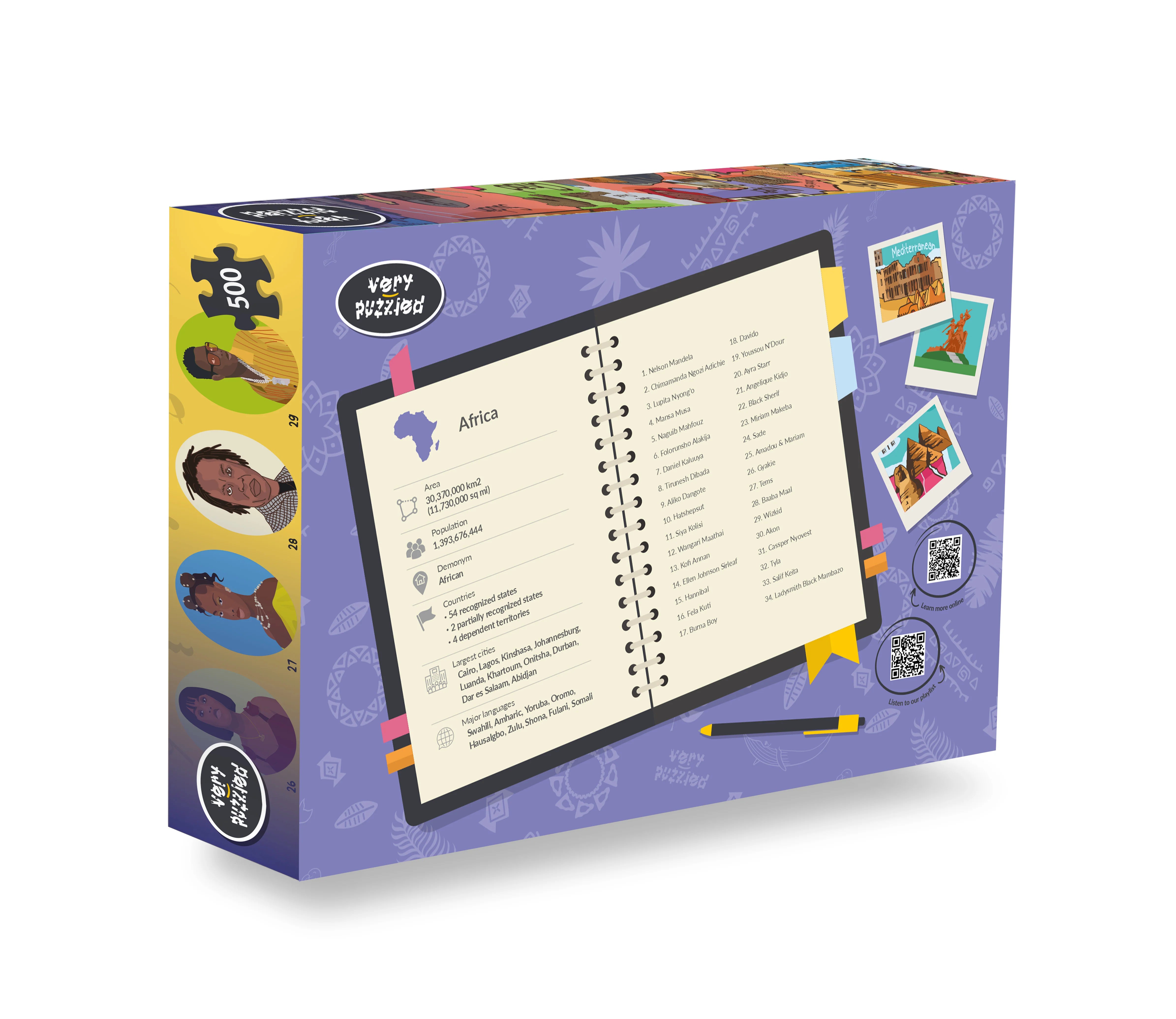 Das 2-in-1 Afrika-Puzzle, 500 Teile