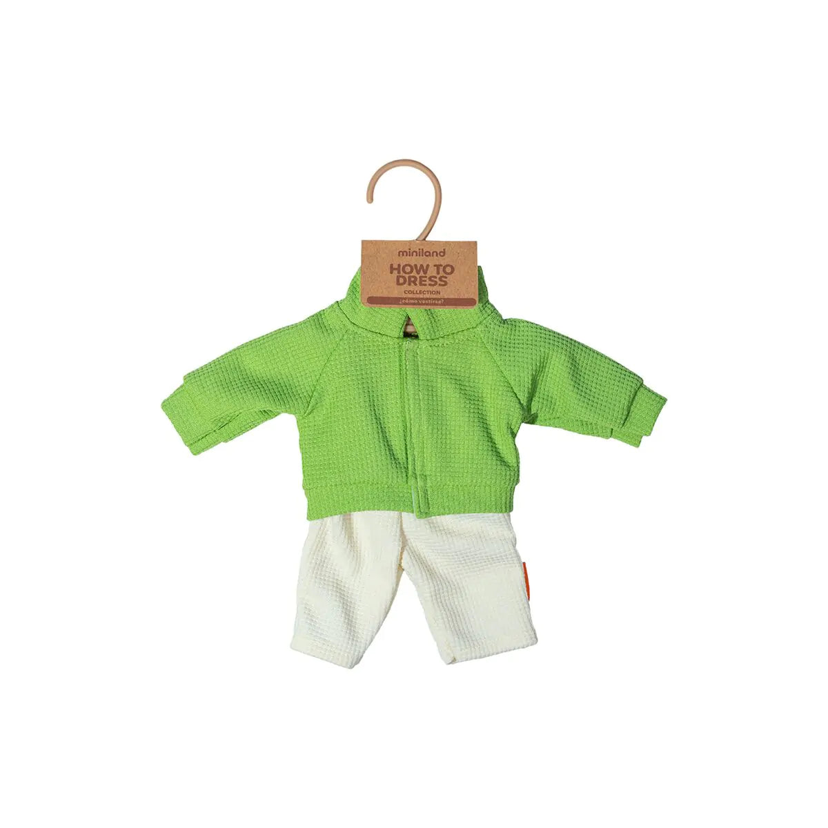 Puppenkleidung: Grünes Outfit (32 cm)