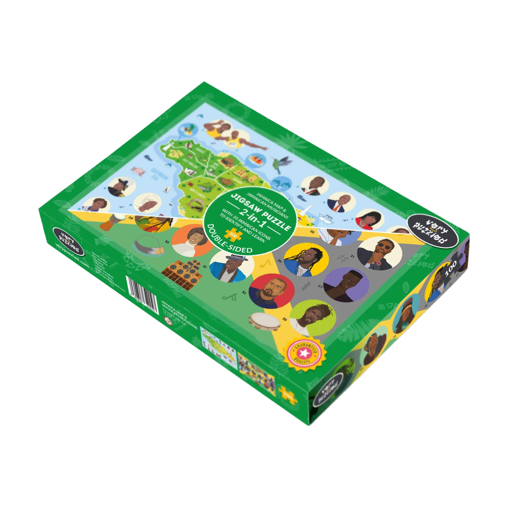 2-in-1 Jamaika-Puzzle, 100 Teile