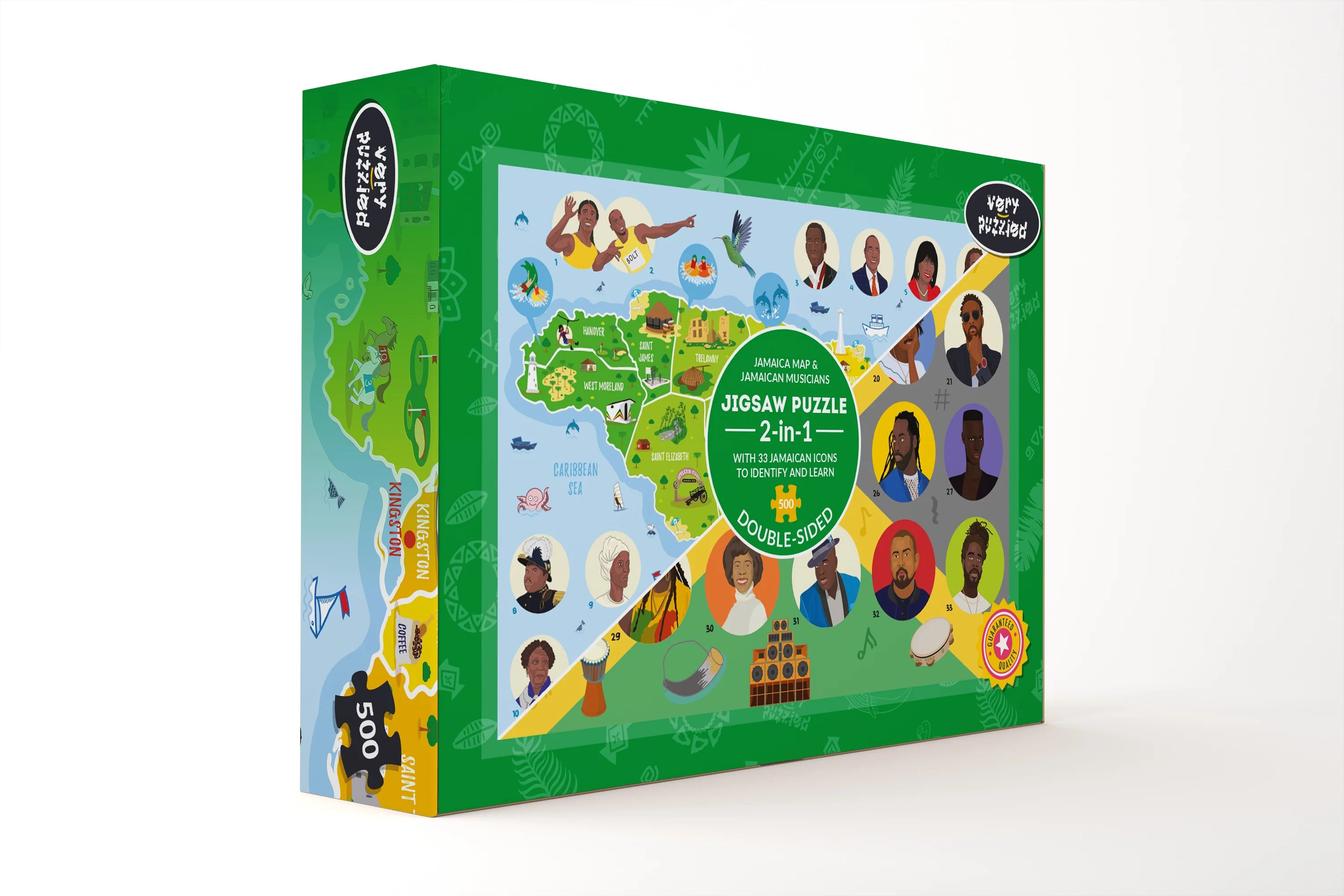 2-in-1 Jamaika-Puzzle, 500 Teile