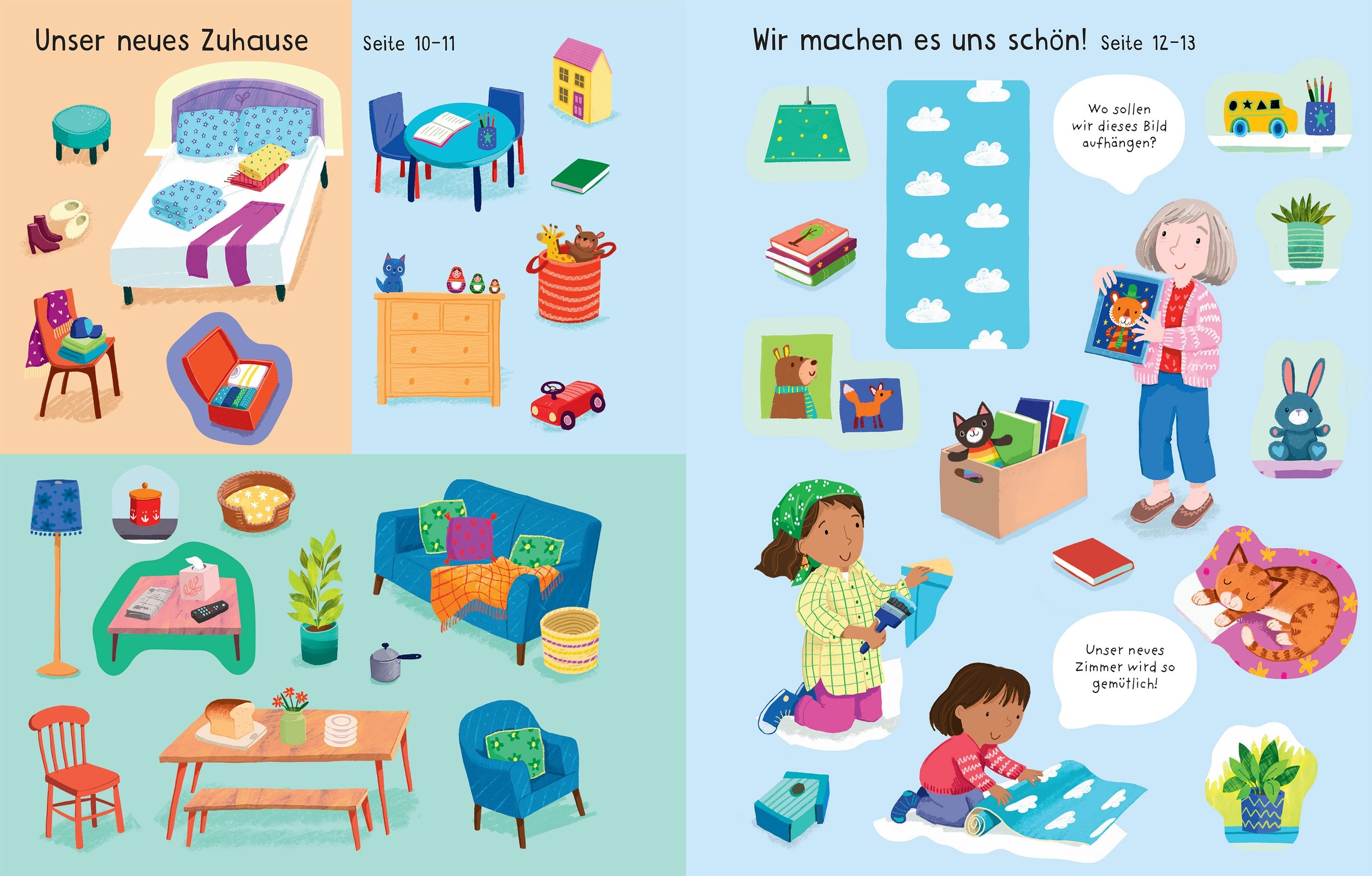 Mein erstes Stickerbuch: Wir ziehen um