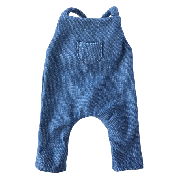 Puppenkleidung: Latzhose aus Jeans (Little Ashé)