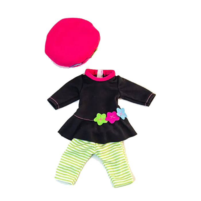Puppenkleidung: Oberteil und Leggings (32 cm)