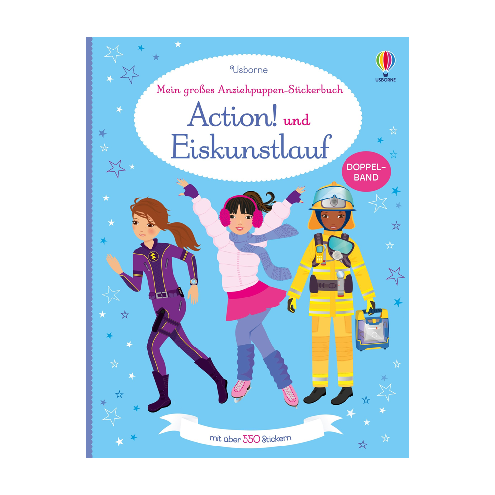 Mein großes Anziehpuppen-Stickerbuch: Action! und Eiskunstlauf