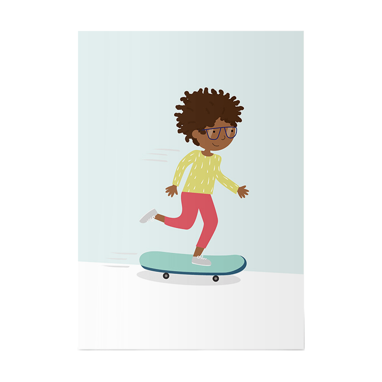 Skater*in (Postkarte)