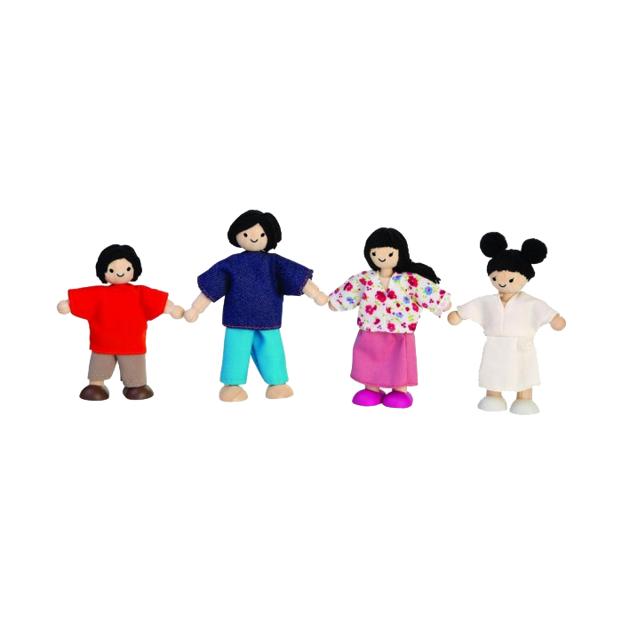 Puppenhaus-Figuren: Familie of Color