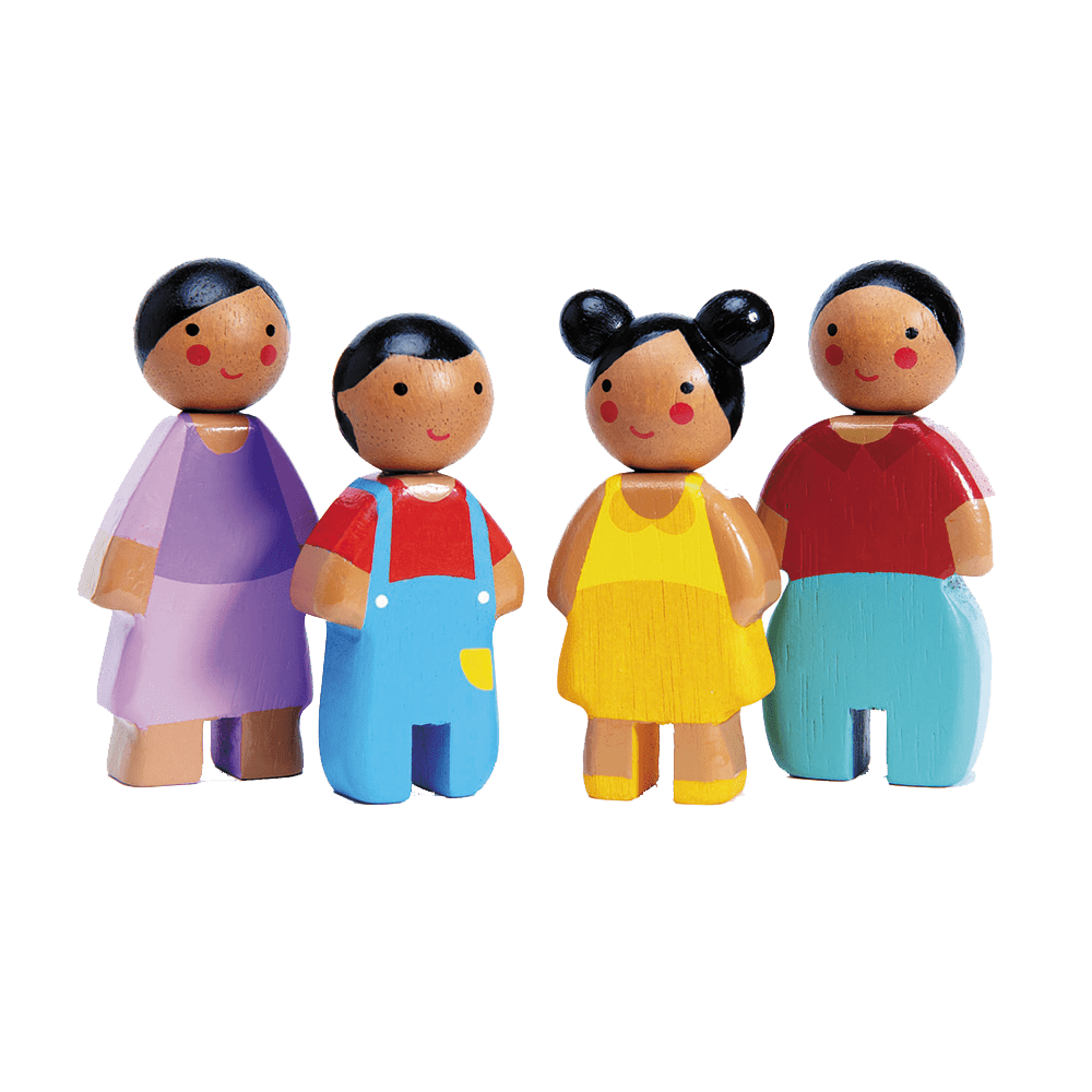 Puppenhaus-Familie: Schwarze Familie