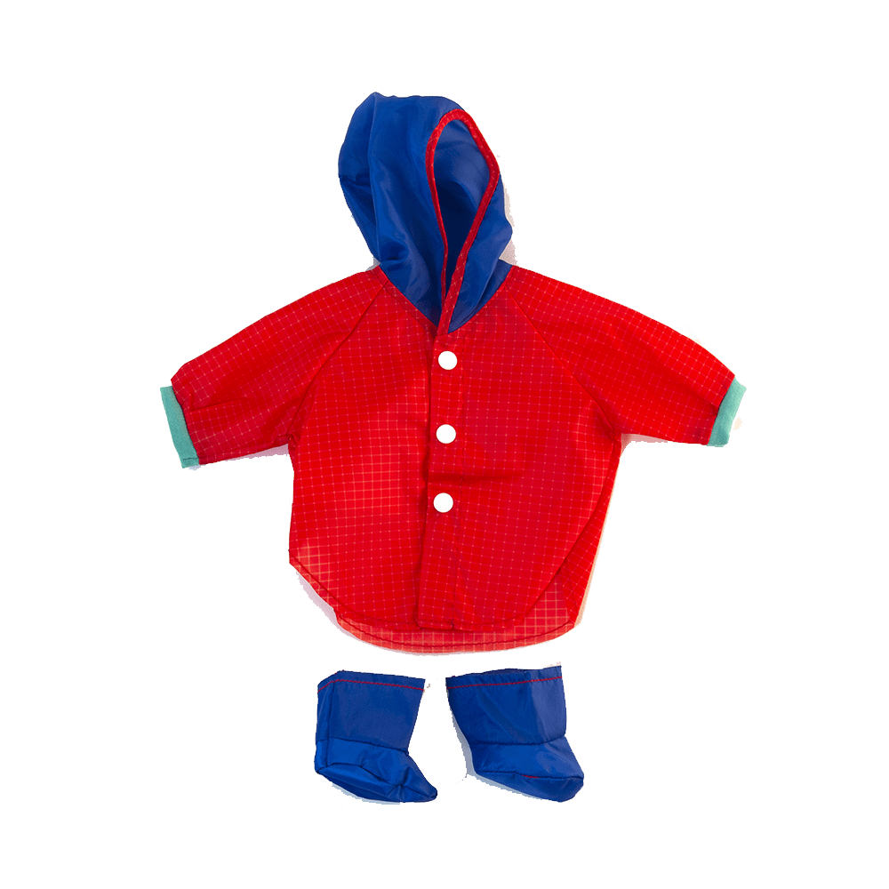 Puppenkleidung: Regenanzug (38 cm)